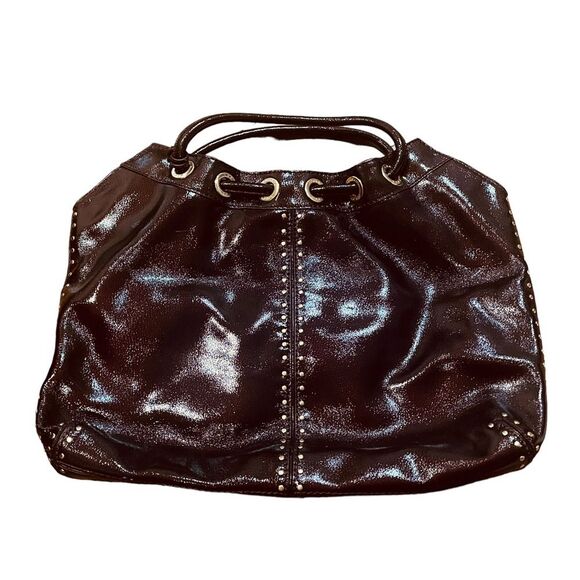 Michael Kors Astor Studded Handbag - Deep Maroon - Picture 5 of 5